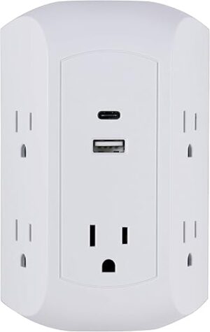 GE UltraPro 5-Outlet Extender With USB