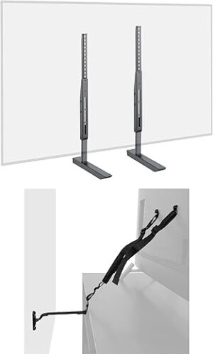 ECHOGEAR Universal TV Stand & Safety Strap - Adjustable Base