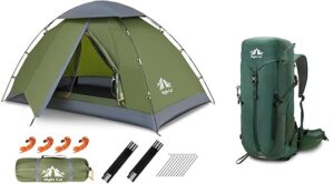 Night Cat Upgraded Backpacking Tent With 30L Backpack