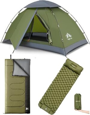 Night Cat Upgraded Backpacking Tent With Sleeping Pad