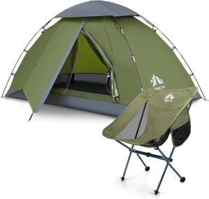 Night Cat Upgraded Backpacking Tent With Ultralight Chair