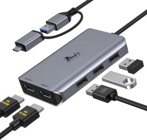 LIONWEI USB 3.0 Dual HDMI Docking Station