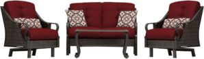 Hanover Ventura 4-Piece Outdoor Conversation Set