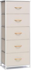 Crestlive Products Vertical Dresser Storage Tower, Beige