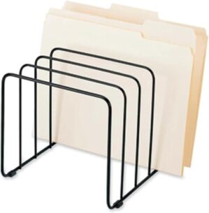 Fellowes Vertical File, 5 Sections, Black (72351)
