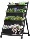 FLEXIMOUNTS Vertical Raised Garden Bed With Wheels