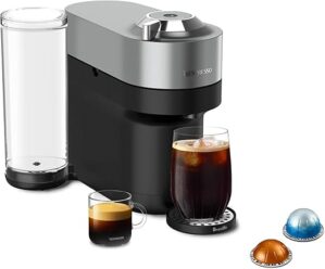 Nespresso Vertuo Pop+ Deluxe Coffee Maker, Titan
