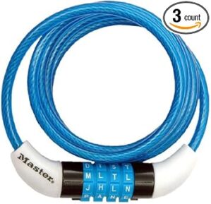 Master Lock Vinyl Covered Steel Combination Cable Lock