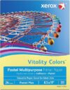 Xerox Vitality Pastel Yellow Printer Paper, 500 Sheets