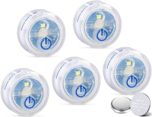 LUXPRO Waterproof Micro LED Puck Lights – 5 Pack