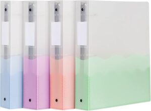 Oxford Wave Binders, Strong Flexible Poly, 4-Pack