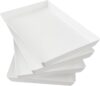 US Acrylic White Plastic Serving Trays Set