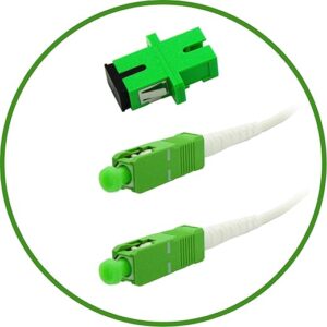 Fibershack White SC/APC Fiber Optic Cable 30ft