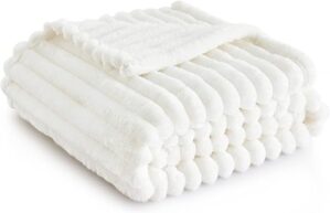 White Throw Blanket - Super Soft Cozy, 50x60 Inches