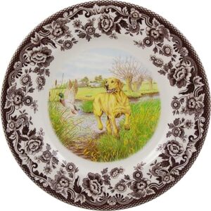 Spode Woodland Salad Plate, Yellow Labrador, 8”