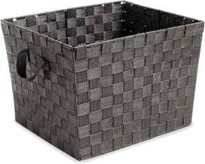 Whitmor Woven Strap Storage Tote Basket - Large
