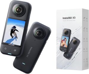 X3 Waterproof 360 Action Camera, 48MP Sensor