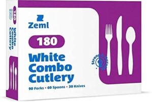 Zeml ZEML Medium-Weight Disposable Plastic Silverware