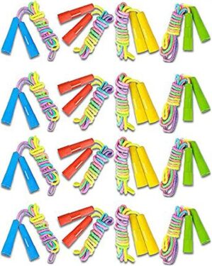 FORSUN 16 Pack Vibrant Rainbow Jump Rope Set