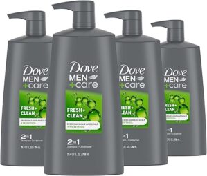 DOVE MEN + CARE 2-in-1 Shampoo And Conditioner Fresh 4 Count