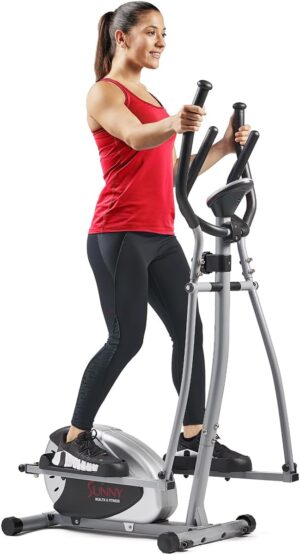 Sunny Health & Fitness 2-in-1 Upright Elliptical Exerciser
