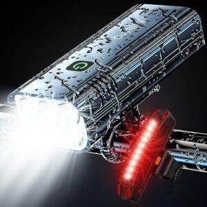 Cuytgsg 2024 6 LED 9500 Lumen Bike Lights