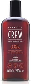 AMERICAN CREW 3-In-1 Shampoo, Conditioner & Body Wash, 8.4 Fl Oz