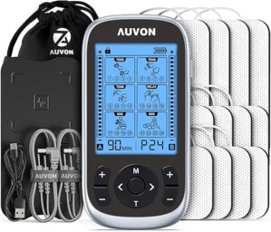 AUVON 3-in-1 TENS Unit Muscle Stimulator