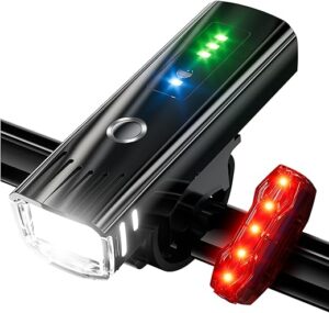 IPSXP 3000 Lumens USB Rechargeable Bike Light Set