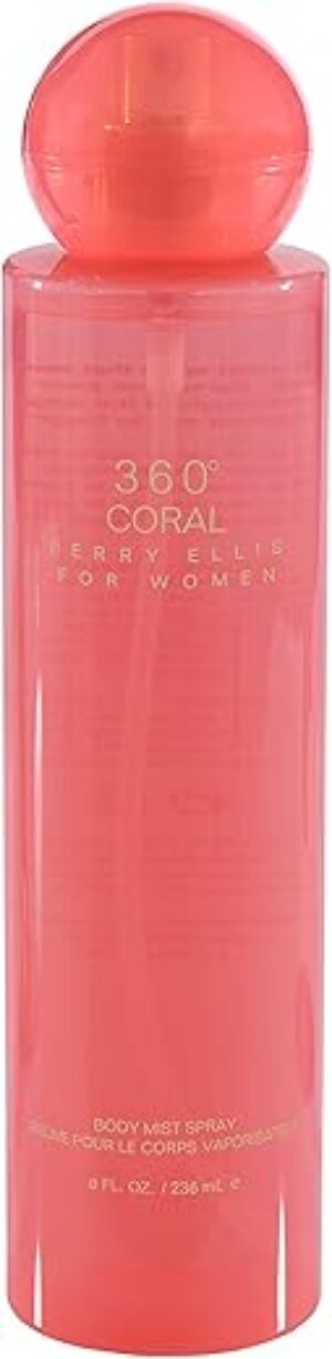 Perry Ellis 360° Coral Body Mist, 8 Ounce