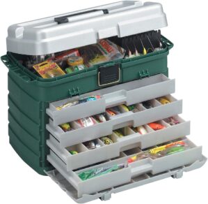 Plano 4-Drawer Tackle Box Green Metallic/Silver