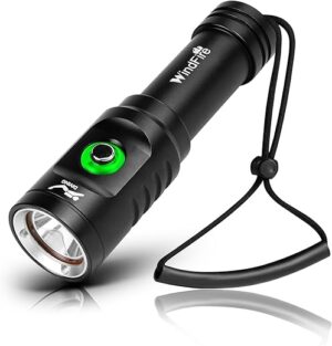 WINDFIRE 5000 Lumen Rechargeable Scuba Diving Flashlight