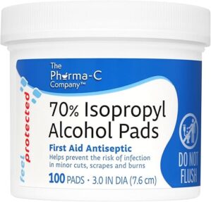 Pharma-C-Wipes 70% Isopropyl Alcohol Antiseptic Wipes