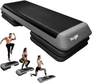 Yes4All Adjustable Aerobic Exercise Step Platform