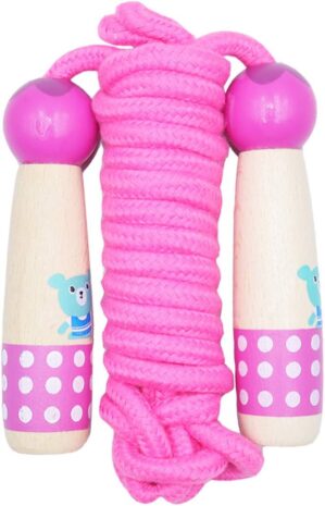 TITAKING Adjustable Kids Jump Rope With Wooden Handle