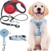 PUPTECK Adjustable Pet Harness Collar and Leash