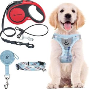PUPTECK Adjustable Pet Harness Collar and Leash