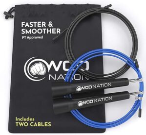 WOD Nation Adjustable Speed Jump Rope For Fitness