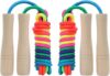 AUMCDIK Adjustable Toddler Jump Rope, Wooden Handle