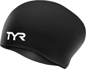 TYR Adult Long Hair Silicone Swim Cap