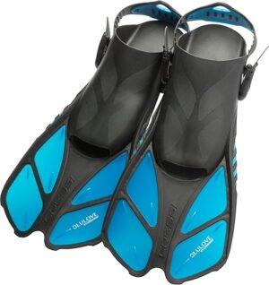 Cressi Adult Short Adjustable Swim Fins, Bonete