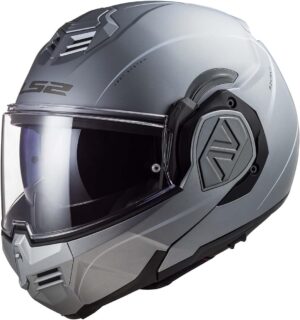 LS2 Advant Modular Helmet (Matte Silver - Medium)