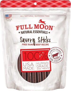 Full Moon All Natural Beef Dog Treats, 14 Ounce
