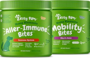 Zesty Paws Allergy Immune Chews With Hemp Seed