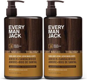 Every Man Jack Amber + Sandalwood Hand & Body Lotion