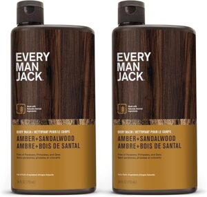 Every Man Jack Amber+Sandalwood Men's Hydrating Body Wash