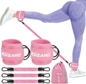 KUZARO Ankle Resistance Bands With Cuffs