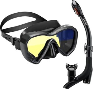 LUXPARD Anti-Fog Snorkel Mask And Tube Set