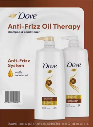 Dove Anti Frizz Oil Therapy Shampoo & Conditioner