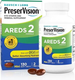 PreserVision AREDS 2 Eye Vitamin & Mineral Supplement, 130 Softgels